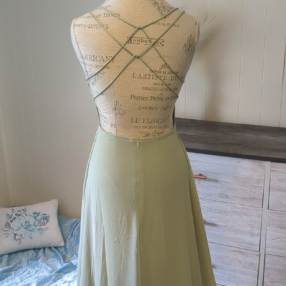 Elegant Green Maxi Dress